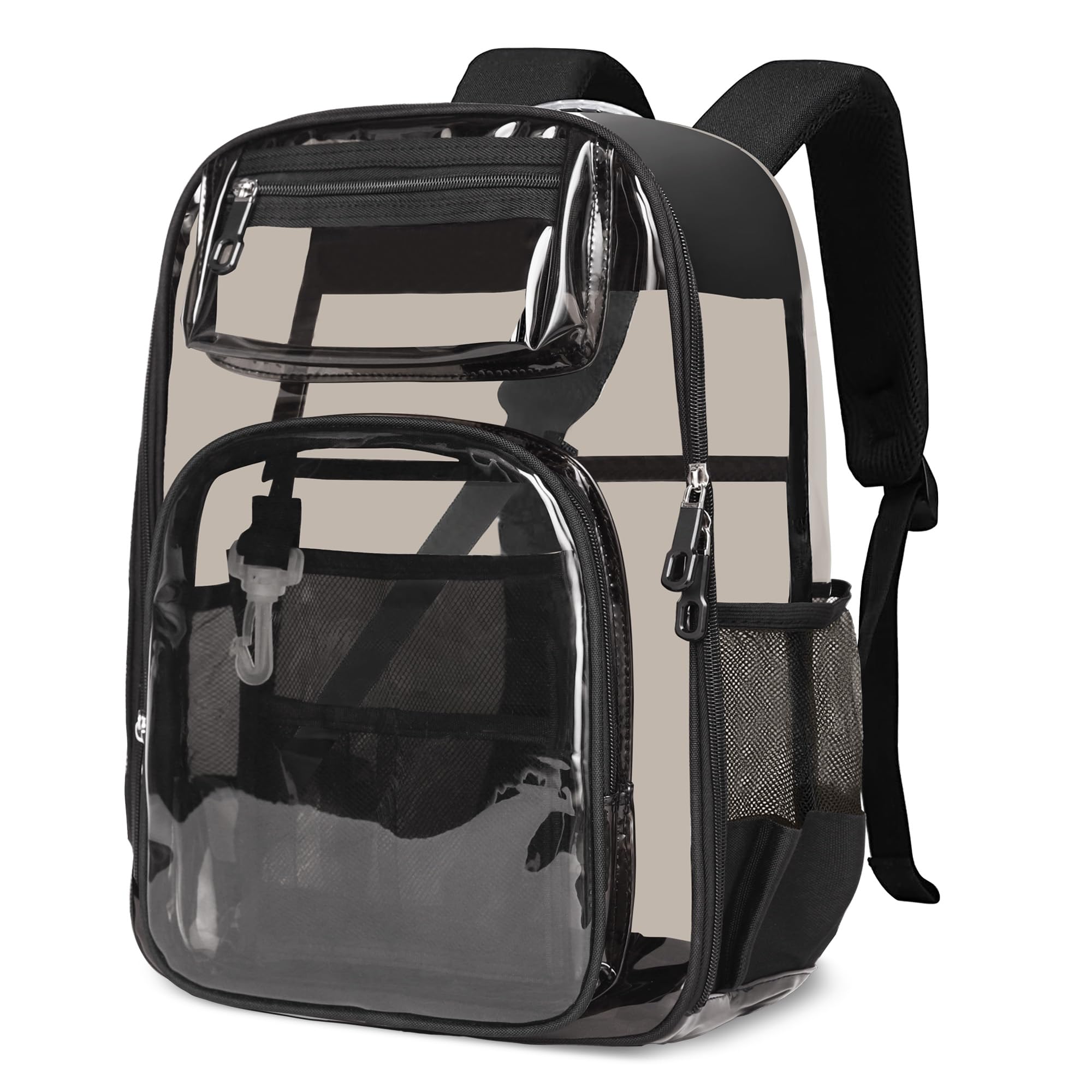 Clear Backpack-black